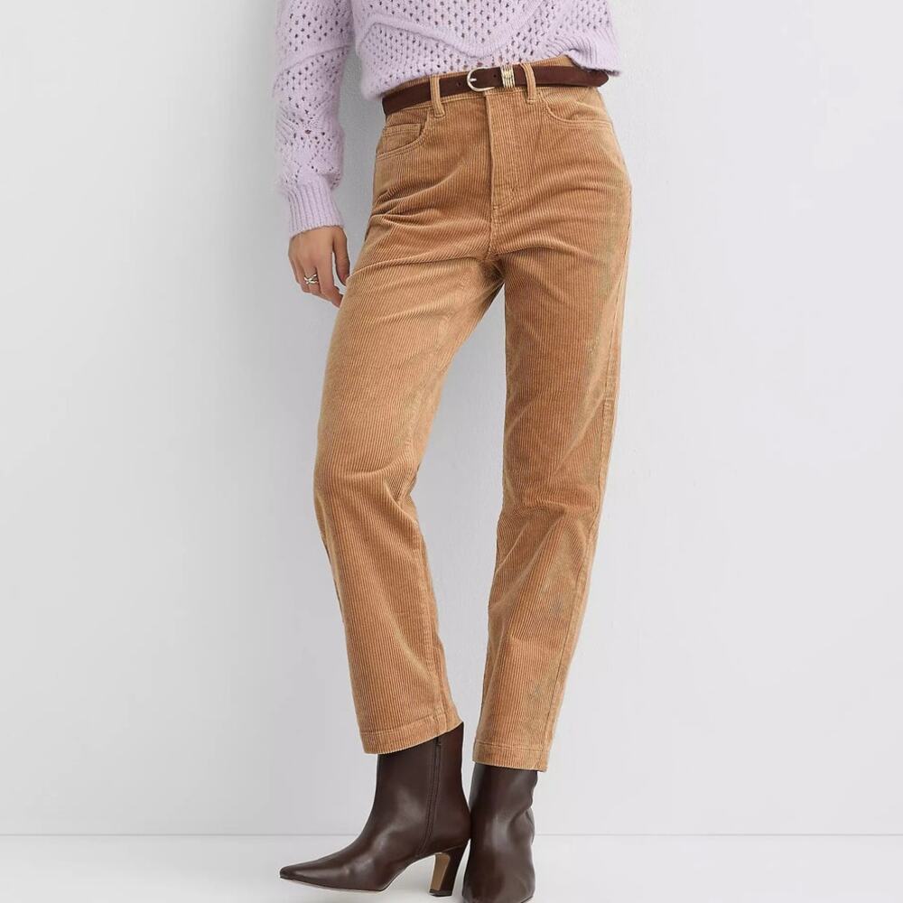 Ann Taylor Loft Size 8 / 29 Pants Straight High Rise Regular Fit Corduroy Ankle